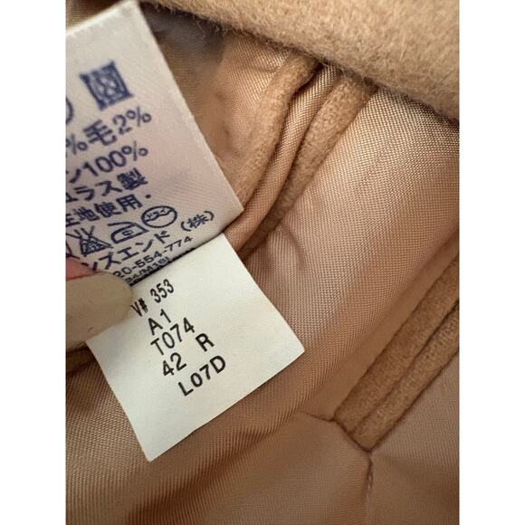Lands’ End Camel Hair Wool Blazer 42R Tan Sport Coat Two Button Jacket - Picture 6 of 6